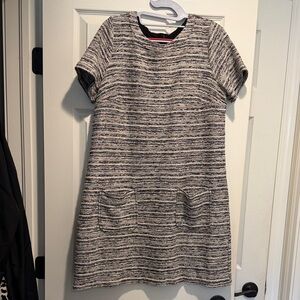 LOFT Multicolor Textured Knit Dress